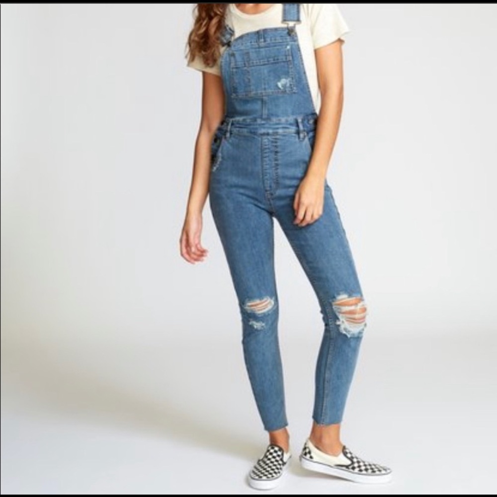 RVCA Foss Denim Overalls